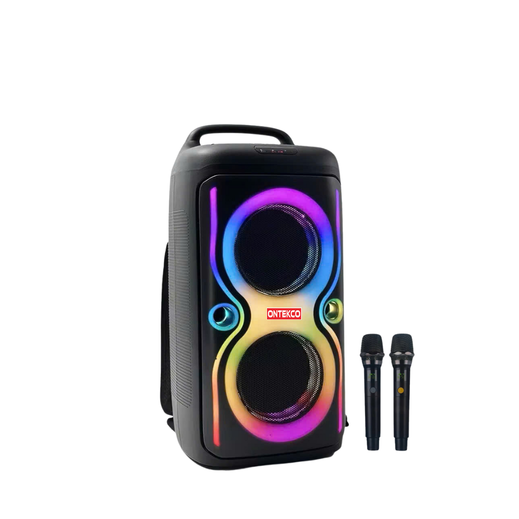 Loa tiệc tùng Festigo 6512 - 2 bass 20, hát karaoke di động 1 MV02 vang 7