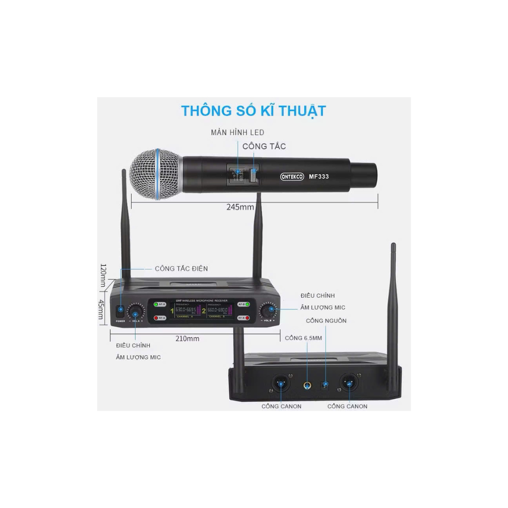 Micro đầu thu ONTEKCO MF333 - UHF 3 Thiet ke chua co ten 2025 02 22T095945.778