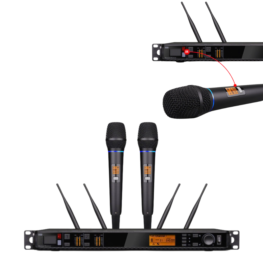 Micro đầu thu ONTEKCO U9 Pro-UHF 4 micro khong day 38