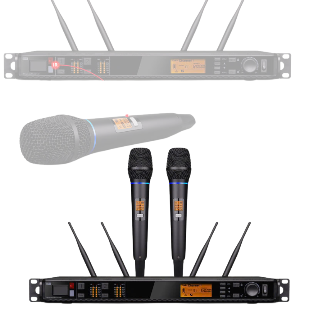 Micro đầu thu ONTEKCO U9 Pro-UHF 5 micro khong day 39