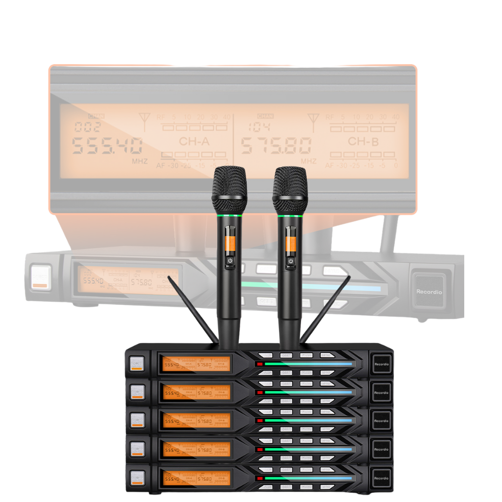 Micro đầu thu ONTEKCO U8 Pro-UHF 2 micro khong day 46