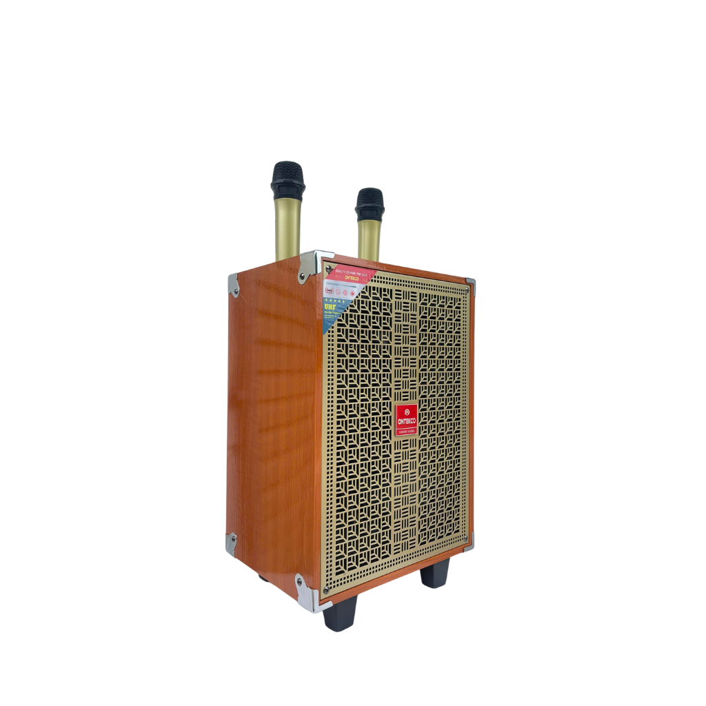 Loa xách tay karaoke ontekco 8002S,bass 20 kèm 2 micro 3 Thiet ke chua co ten 6