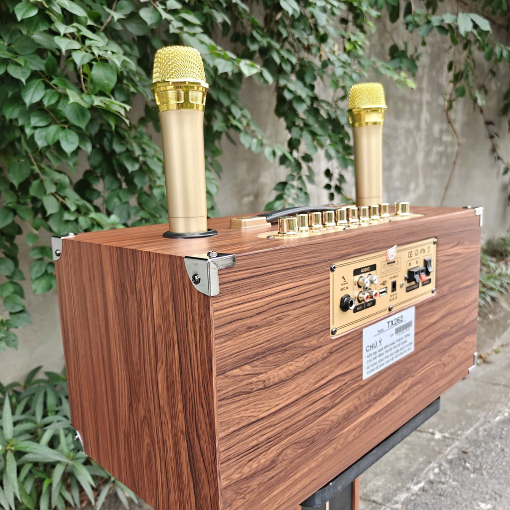 Loa xách tay karaoke Ontekco TX262- 2 bass 16-2 treble-kèm 2 micro không dây 5 Thiet ke chua co ten 16