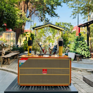 Loa xách tay karaoke Ontekco 2652 Gold - 4 đường tiếng, 2 bass 16,kèm 2 micro không dây 12 Thiet ke chua co ten 21