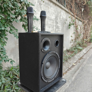 Loa xách tay karaoke ontekco TK-V2 Black kèm 2 micro 15 6