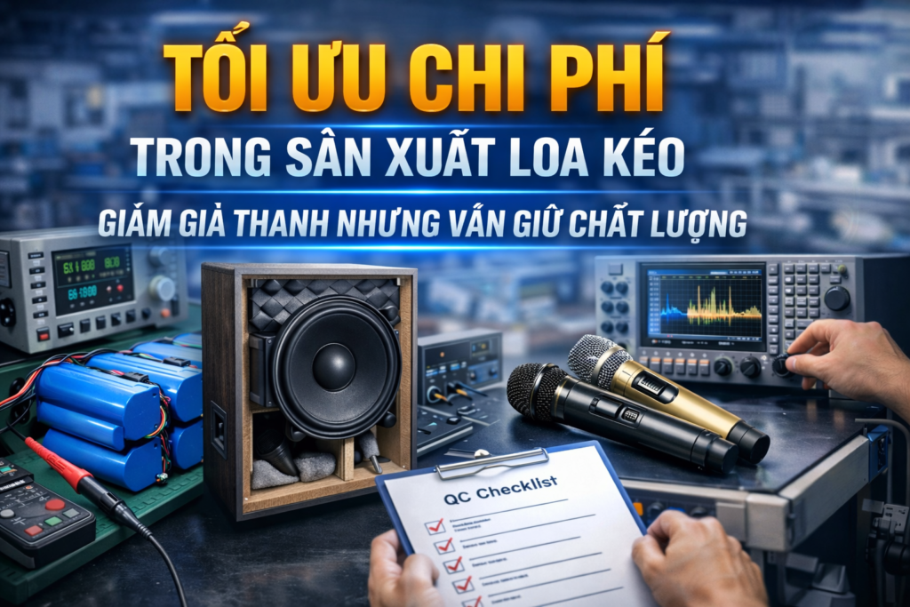 Tối Ưu Chi Phí Trong Sản Xuất Loa Kéo: Làm Sao Giảm Giá Thành Nhưng Vẫn Giữ Chất Lượng?